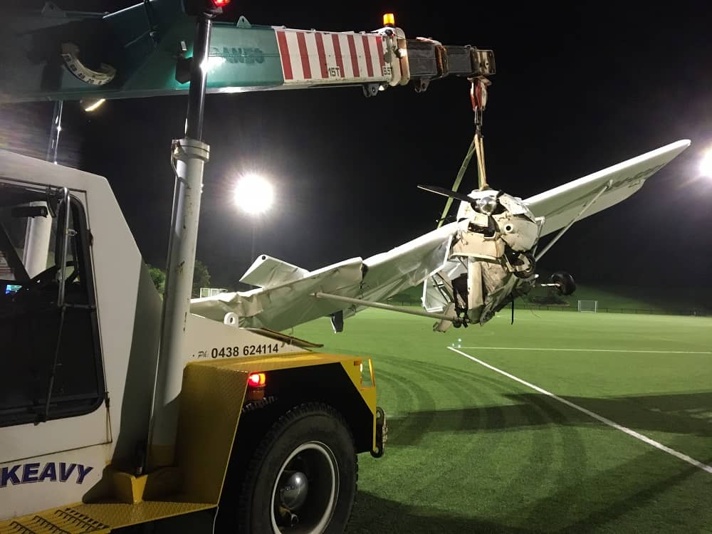 crane hire northern beaches plane recovery
