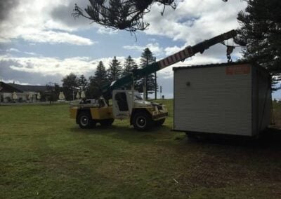 Construction Site removal shed