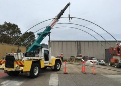 Container Shelter put cover on Sydney