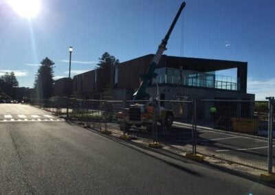 Crane hire for fridge installation Mona Vale Surf Lifesaving Club