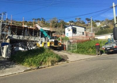 Crane hire for tight access building site