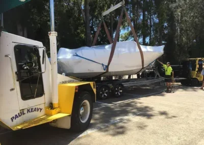 crane hire boat relocation out of water pittwater northern beaches